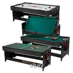 Fat Cat Pockey 3-in-1 Air Hockey, Billiards, & Table Tennis Game Table(Open Box)