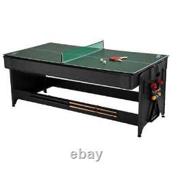 Fat Cat Pockey 3-in-1 Air Hockey, Billiards, & Table Tennis Game Table(Open Box)