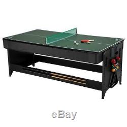 Fat Cat Pockey 3 in 1 Game Table Billiards Air Hockey Table tennis 7 ft Tri Fold