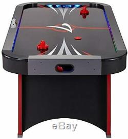 Fat Cat Volt 7' LED Illuminated Air Hockey Table with Dual Motor Action