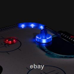 Fire'N Ice LED Light-Up 54 Air Hockey Table Includes 2 LED Hockey Pus