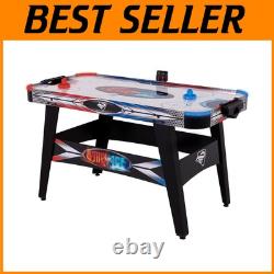 Fire'n Ice 54 LED Light-Up Air Hockey Table with Scoring Corners & Pushers