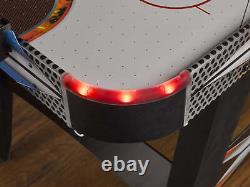 Fire'n Ice LED Light-Up 54 Air Hockey Table Includes 2 LED Hockey Pushers