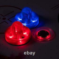 Fire'n Ice LED Light-Up 54 Air Hockey Table Includes 2 LED Hockey Pushers LED