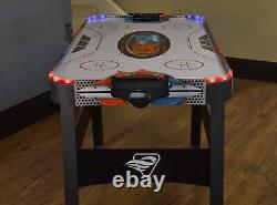 Fire'n Ice LED Light-Up 54 Air Hockey Table Includes 2 LED Hockey Pushers LED