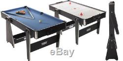 Folding 5ft Pool & Air Hockey Table