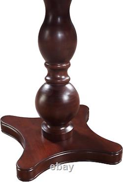 Fortress Chess, Checkers & Backgammon Pedestal Game Table & Chairs Set Mahogan