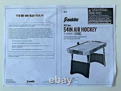 Franklin 54 Quikset Air Hockey Table Blue And White Model 54200X Indoor Fun NEW