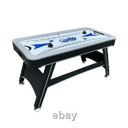 Freetime Fun 5' Air Powered Hockey Game Table with In-Rail Electronic Scoring