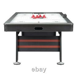 Game Room Air Hockey Table w High End Blower Electronic Scorer + Sound Effects