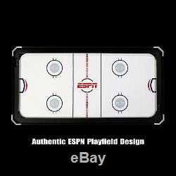 Game Room Family ESPN Air Powered Hockey Table with Tennis Top & In-Rail Scorer