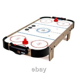 GoSports 40 Inch Table Top Air Hockey Game for Kids AC Outlet Powered Motor