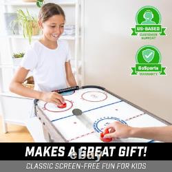 GoSports 40 Inch Table Top Air Hockey Game for Kids AC Outlet Powered Motor