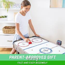 GoSports 48 Inch Air Hockey Arcade Table for Kids Oak