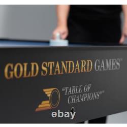 Gold Standard Games Home Pro Elite Air Hockey Table Charcoal Matrix Side Score