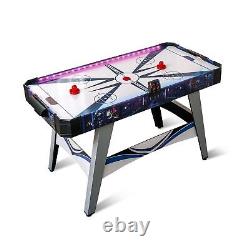 Goplus 54 Air Hockey Table, Hockey Game Table withLED Scoreboard, Lights, 2 Pu