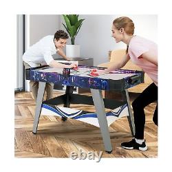 Goplus 54 Air Hockey Table, Hockey Game Table withLED Scoreboard, Lights, 2 Pu