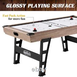 Grant 6' Steel Leg Air Powered Hockey Table with Pusher and Puck Set