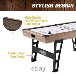 Grant 6' Steel Leg Air Powered Hockey Table with Pusher and Puck Set