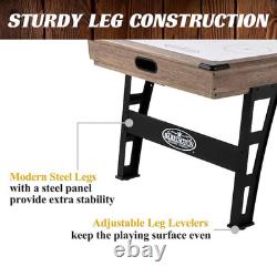Grant 6' Steel Leg Air Powered Hockey Table with Pusher and Puck Set