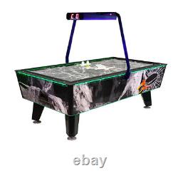 Great American Black Ice Air Hockey Game Table 7 Ft Free Play Overhead Score