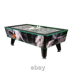 Great American Black Ice Air Hockey Game Table 8 Ft Free Play Manual Score