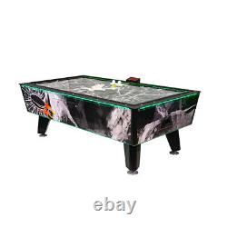 Great American Black Ice Air Hockey Game Table 8 Ft Free Play Side Score