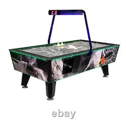 Great American Black Ice Power Air Hockey Table Coin Operated 7 ft Overhead