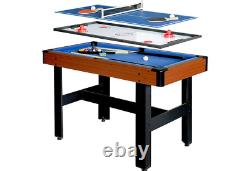 Ha? Haway Triad 3-in-1 Multi Game Table 48 Pool, Table Tennis, Glide Hockey To