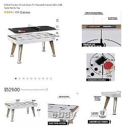 Hall Of Games 72 Inch Apex Air Powered Hockey Table With Table Tennis Top