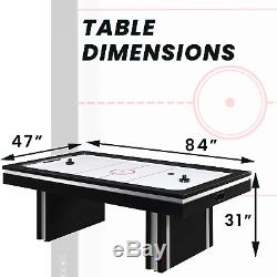 Hanover 2 Player Electric Air Hockey Table, Black