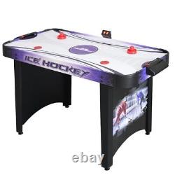 Hat Trick 4-Ft Air Hockey Table for Kids and Adults with Electronic and