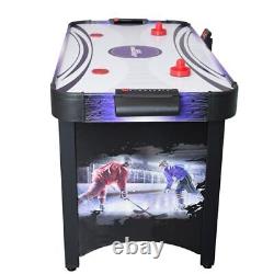 Hat Trick 4-Ft Air Hockey Table for Kids and Adults with Electronic and