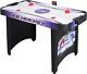 Hat Trick 4-Ft Air Hockey Table for Kids and Adults with Electronic and Manual S