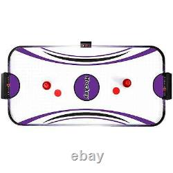 Hat Trick 4-Ft Air Hockey Table with Electronic and Manual Scoring, Leg Levelers