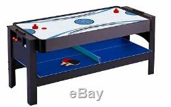 Hathaway 3-Game Table Air Hockey Table Tennis Pool Billiards Billiard Ping Pong