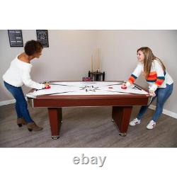 Hathaway Air Hockey Family Game Table 6' Electronic Scoring With Built-In Timer