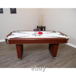 Hathaway Air Hockey Family Game Table 6' withElectronic Scoring + Strikers + Pucks