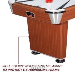 Hathaway Air Hockey Family Game Table 6' withElectronic Scoring + Strikers + Pucks