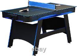 Hathaway Bandit 5-Ft Air Hockey and Table Tennis Multigame Table, Great for Fami