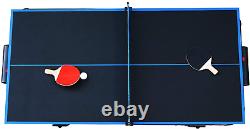 Hathaway Bandit 5-Ft Air Hockey and Table Tennis Multigame Table, Great for Fami