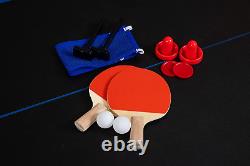 Hathaway Bandit 5-Ft Air Hockey and Table Tennis Multigame Table, Great for Fami