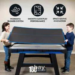 Hathaway Bandit Air Hockey Table, 5-ft, Black/Blue