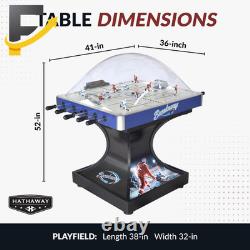 Hathaway Breakaway 41-In Dome Hockey Table for Family Game Room with Ez-Grip Han