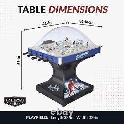 Hathaway Breakaway 41-in Dome Hockey Table with LED Scoring Blue