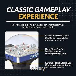 Hathaway Breakaway 41-in Dome Hockey Table with LED Scoring Blue