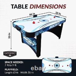 Hathaway Enforcer 5.5-foot Air Hockey Table Multi-color