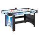 Hathaway Face-Off 5-Foot Air Hockey Game Table for Family Game Rooms with Ele