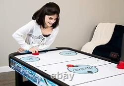 Hathaway Face-Off 5-Foot Air Hockey Game Table for Family Game Rooms with Electr