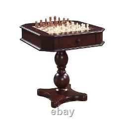 Hathaway Fortress Chess, Checkers & Backgammon Pedestal Game Table & Chairs S